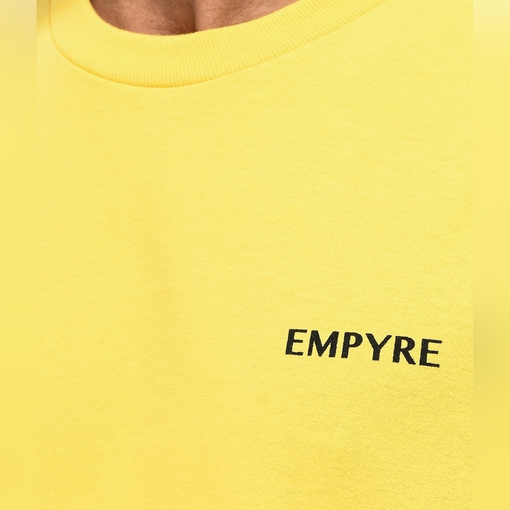 Empyre Yellow Floral Face Graphic Tee XL Men's Unisex Skate Streetwear NWOT - Picture 6 of 6